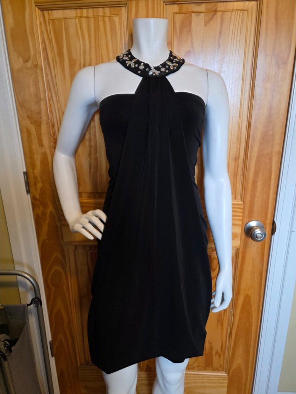 💙 55. Alfabeta Size 1 (US Size 6) Black Mini Dress